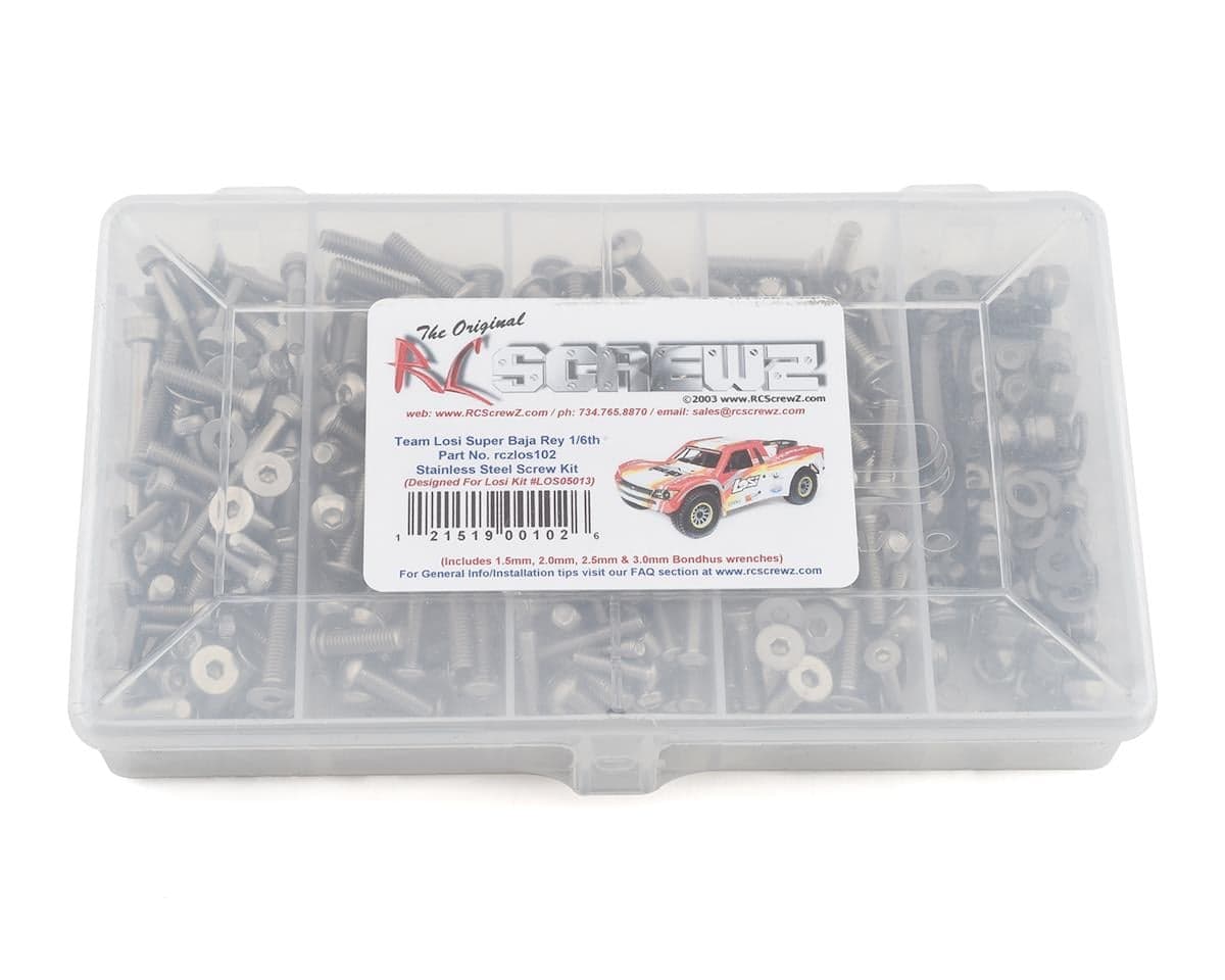RC Screwz Losi Super Baja Rey 1/6th Stainless Screw Kit