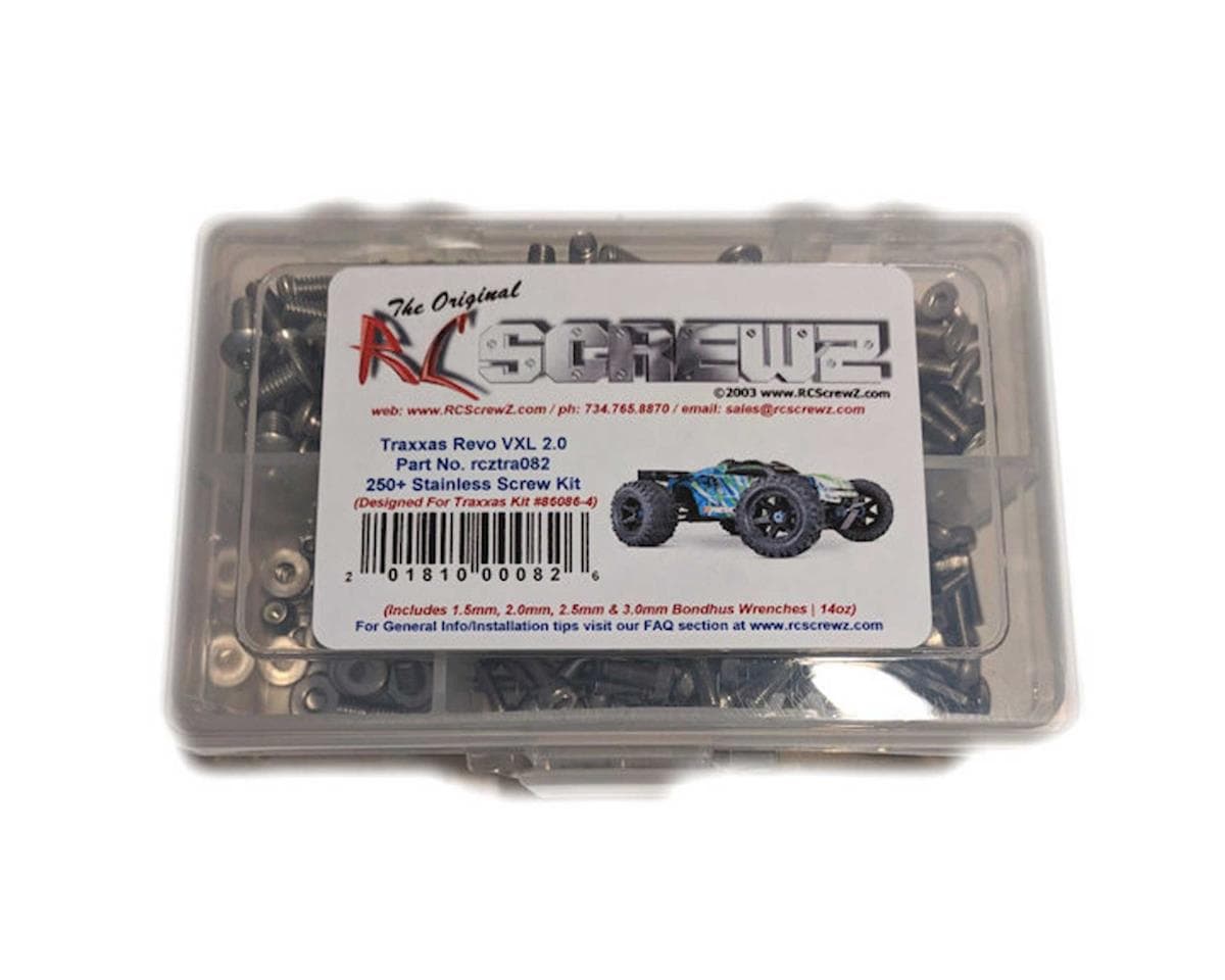 RC Screwz Stainless Steel Screw Set for Traxxas E-Revo 2.0 VXL
