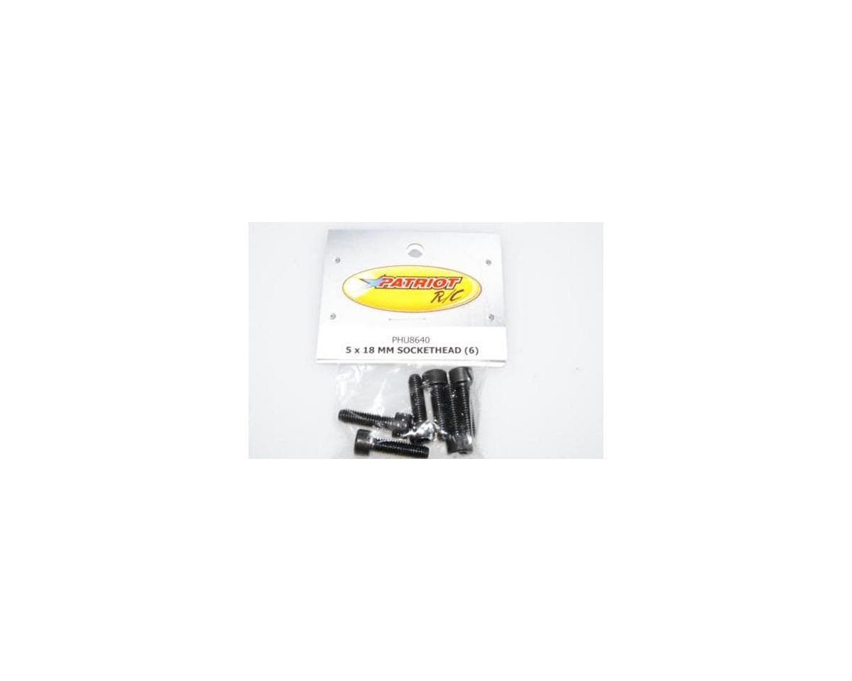 Patriot Hobbies Unlimited 5x18mm Socket Head Screws (6)