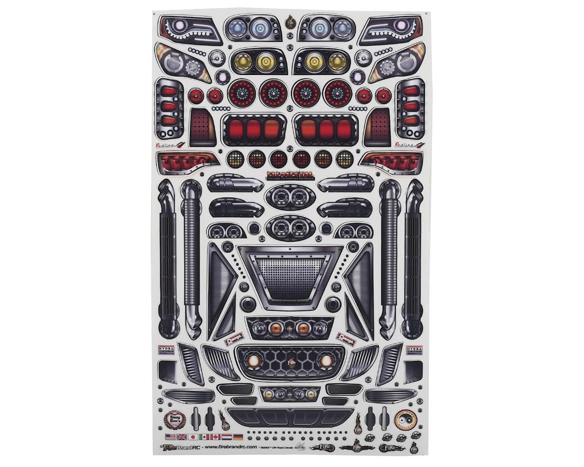 Firebrand RC Remix Off-Road Decal Sheet (8.5x14")