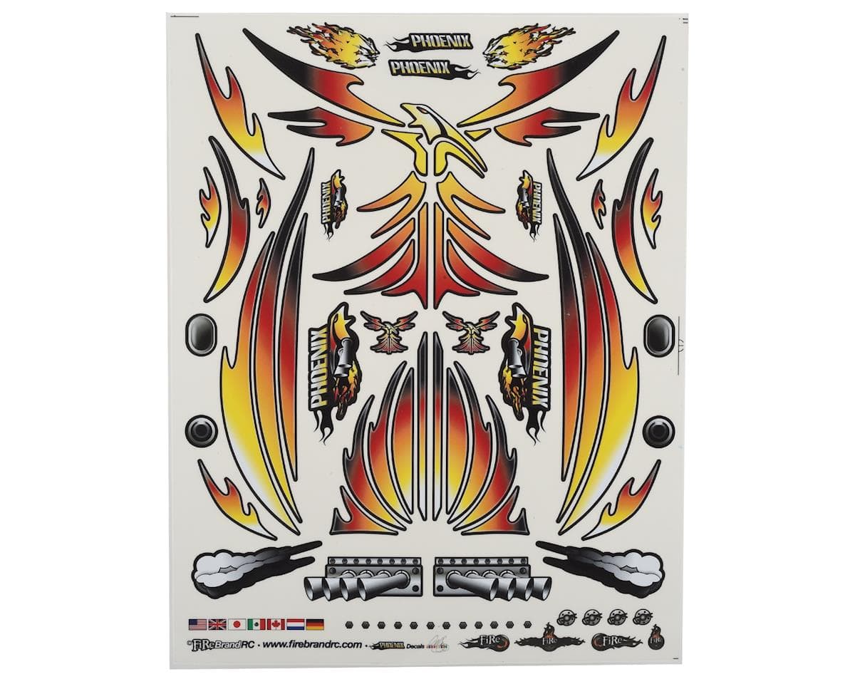 Firebrand RC Concept Phoenix Decal (Orange) (8.5x11")