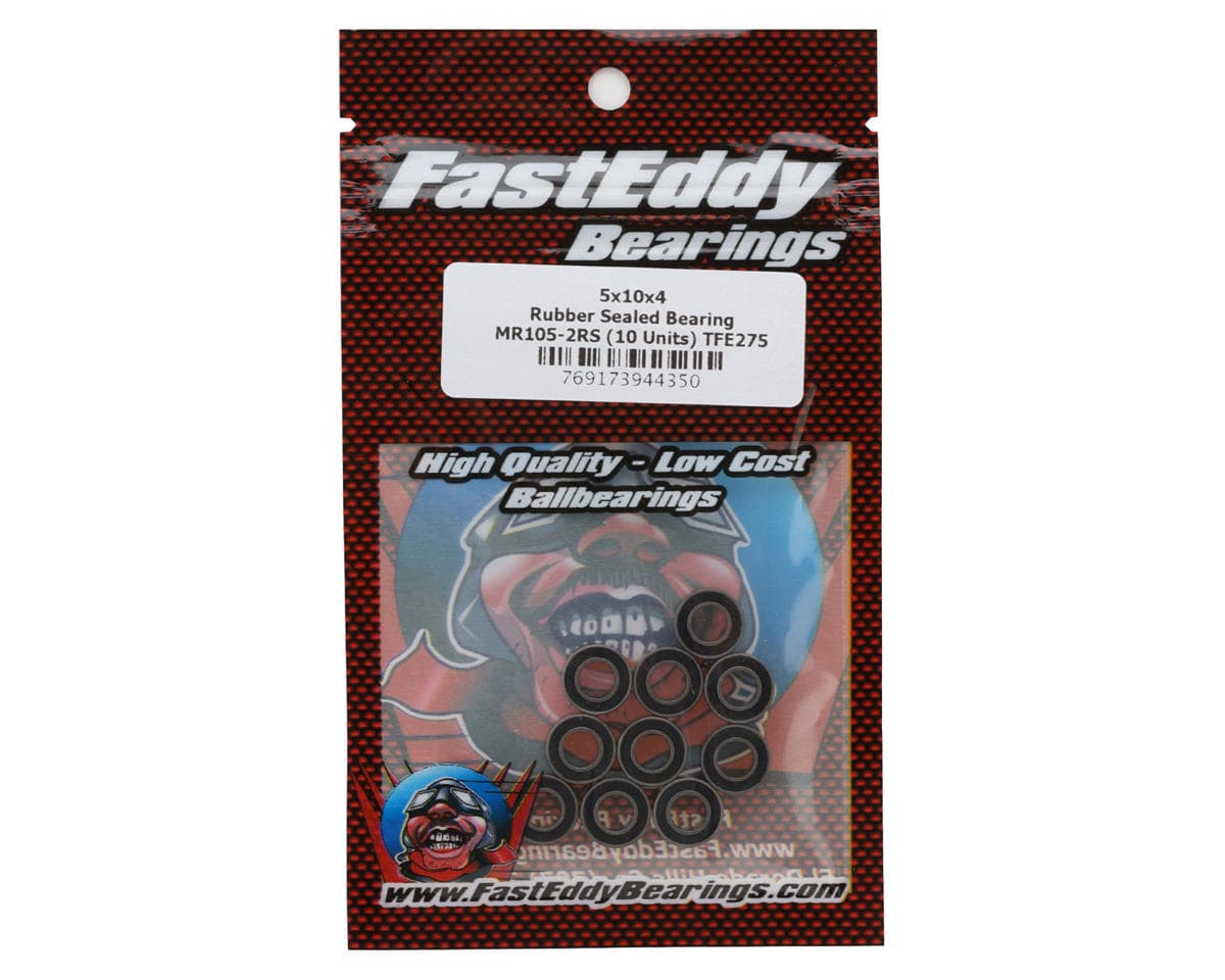FastEddy 5x10x4mm Rubber Sealed Bearings (10)