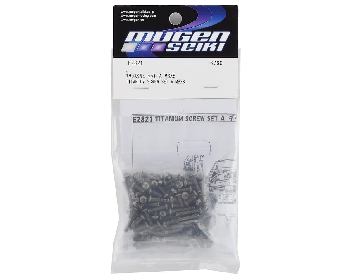 Mugen Seiki MBX8 Titanium Upper Screw Set A