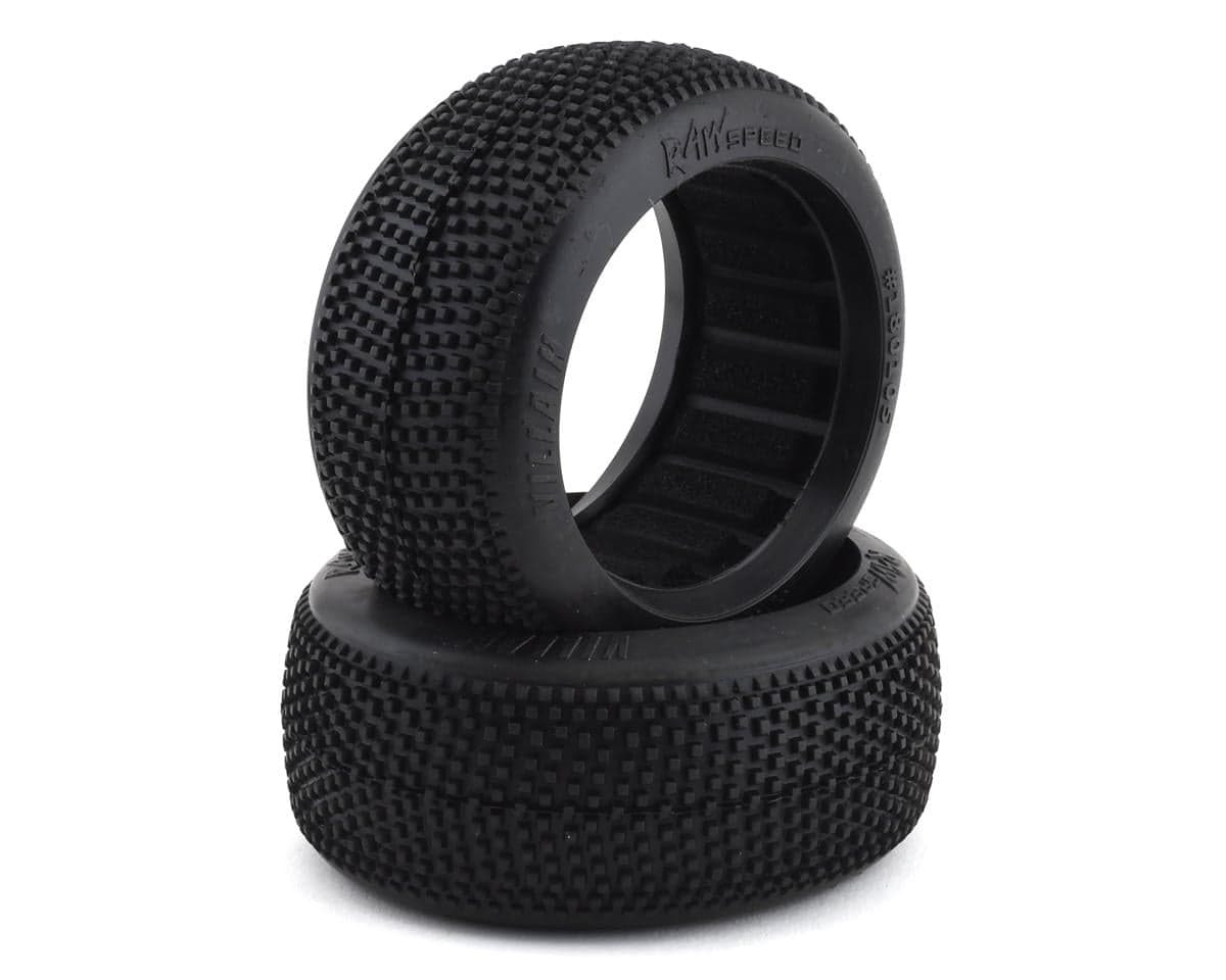 Raw Speed RC "Villain" 1/8 Buggy Tires (2) (Soft - Long Wear)
