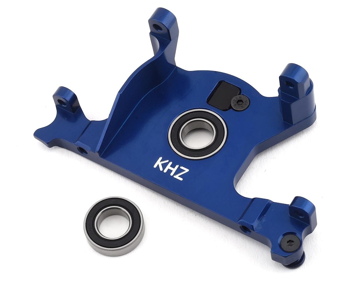 King Headz Aluminum Motor Mount w/Bearing for Traxxas Rustler 4x4 (Blue)