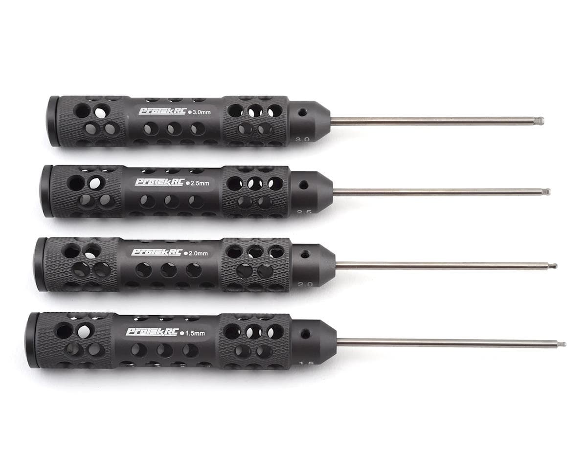 ProTek RC "TruTorque SL" Metric Ball End Hex Driver Set (4) (1.5mm, 2.0mm, 2.5mm, 3.0mm)