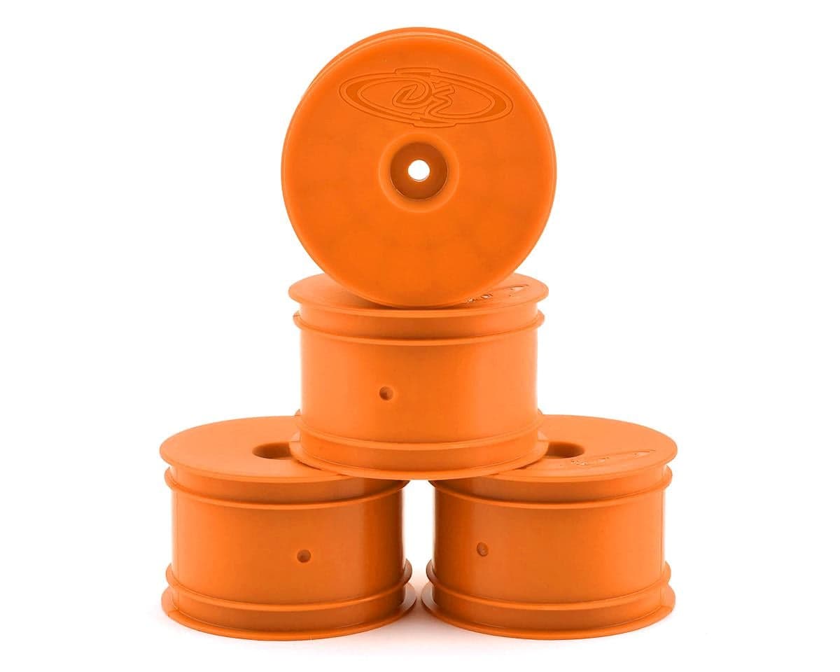 DE Racing Speedline 2.2 1/10 Buggy Rear Wheels (4) (B6/B74/22/22-4) (Orange) w/12mm Hex