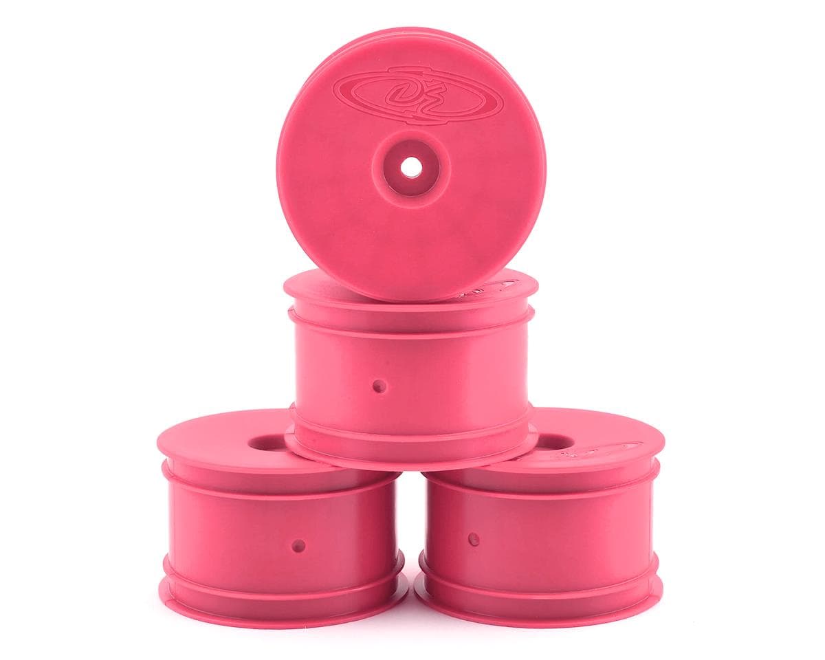 DE Racing Speedline 2.2 1/10 Buggy Rear Wheels (4) (B6/B74/22/22-4) (Pink) w/12mm Hex