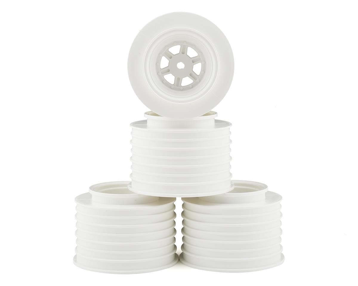 DE Racing Gambler Rear Sprint Wheels (AE/TLR) (White) w/12mm Hex