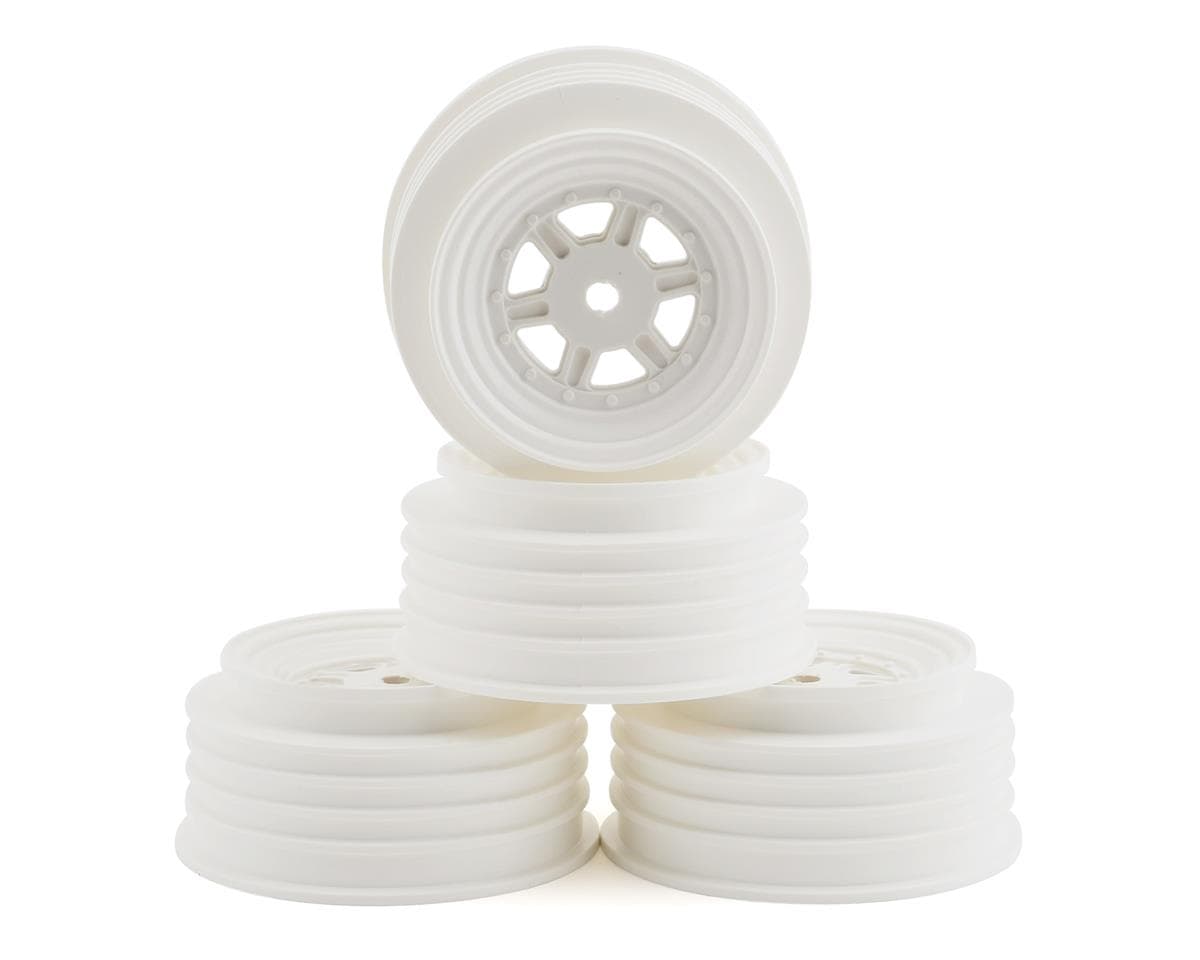 DE Racing Gambler Front Wheels (AE Offset) (White) w/12mm Hex