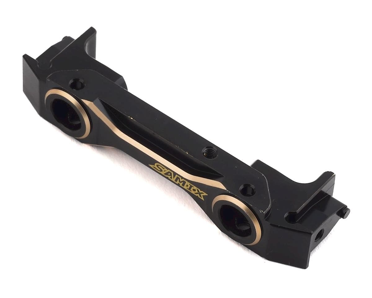 Samix SCX10 II Brass Low Profile Front Bumper Mount (Black)