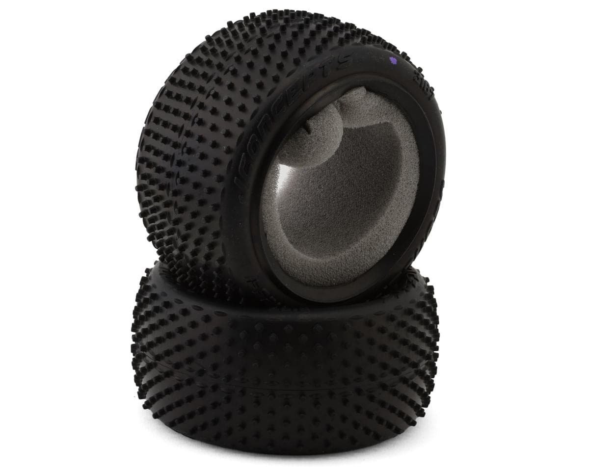 JConcepts Nessi 2.2" Rear Buggy Carpet Tires (2) (Purple)