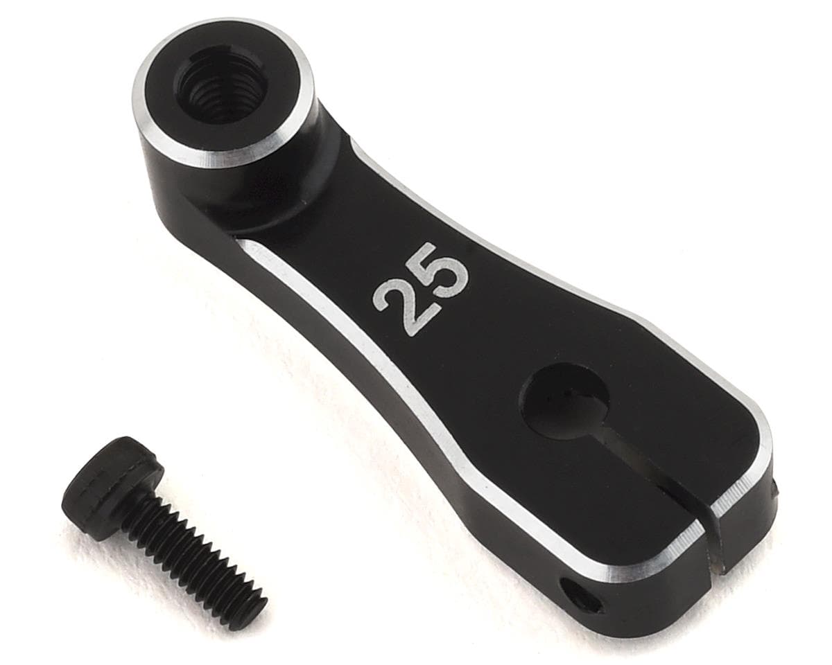 Team Losi Racing 22 5.0 Aluminum Clamping Servo Horn (Black) (25T)