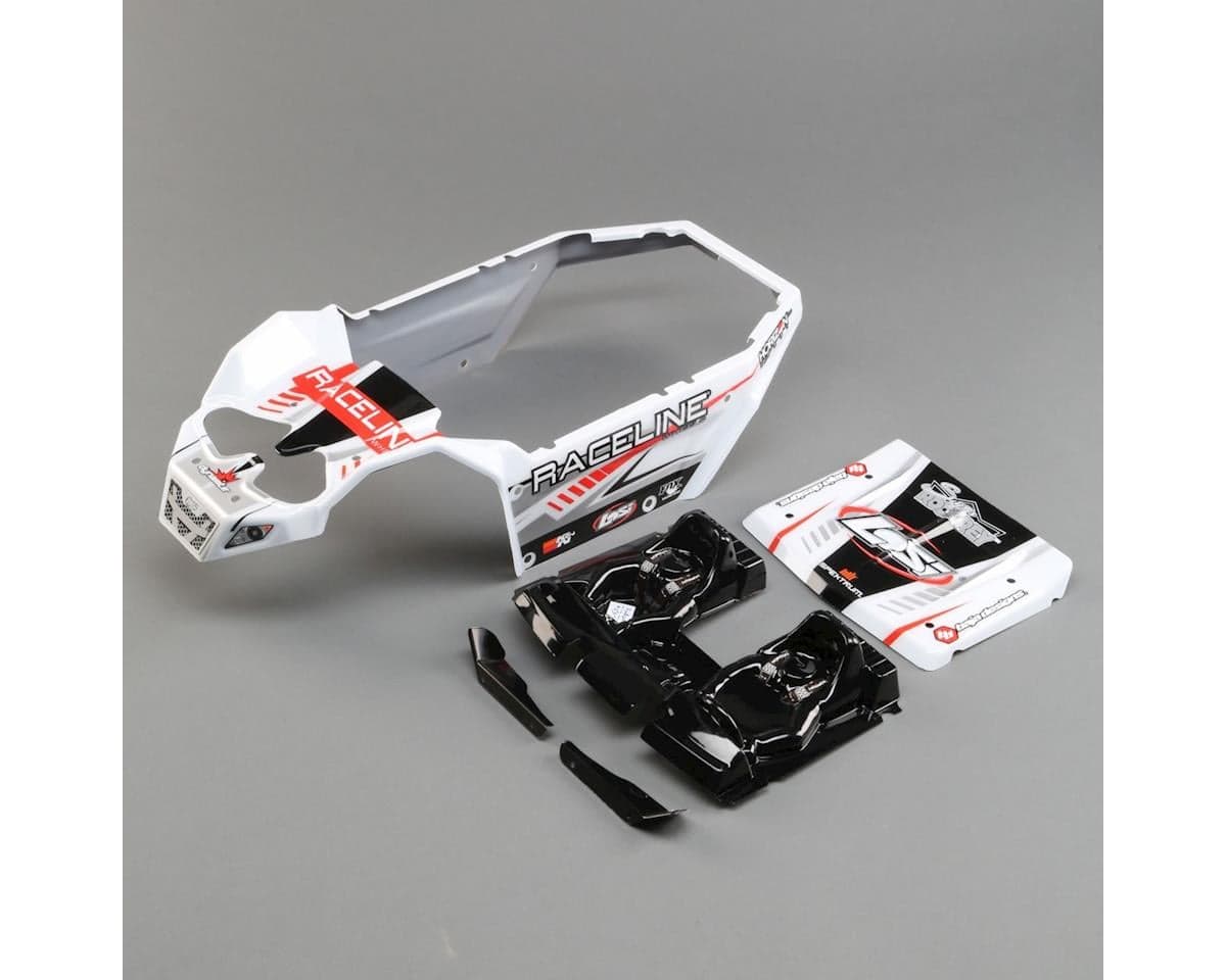 Losi Body Set, Raceline Wheels: Super Rock Rey