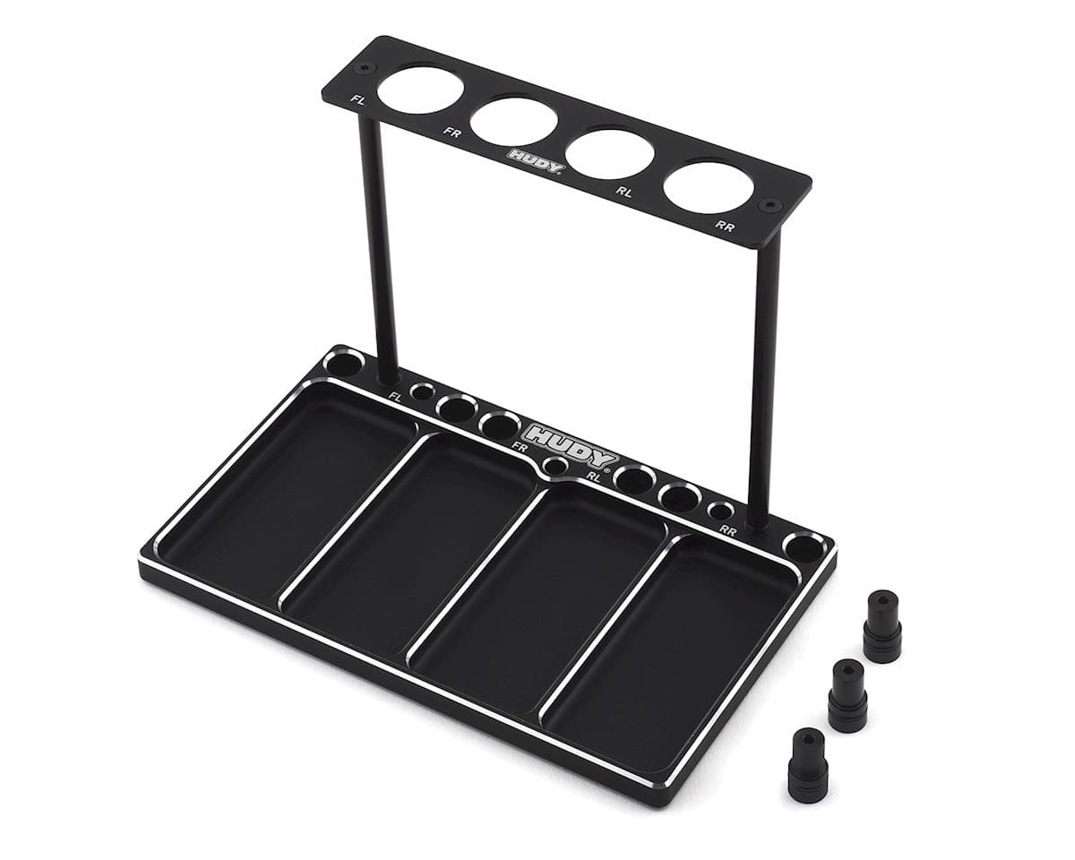 Hudy 1/8 Off-Road Diff & Shocks Aluminum Tray