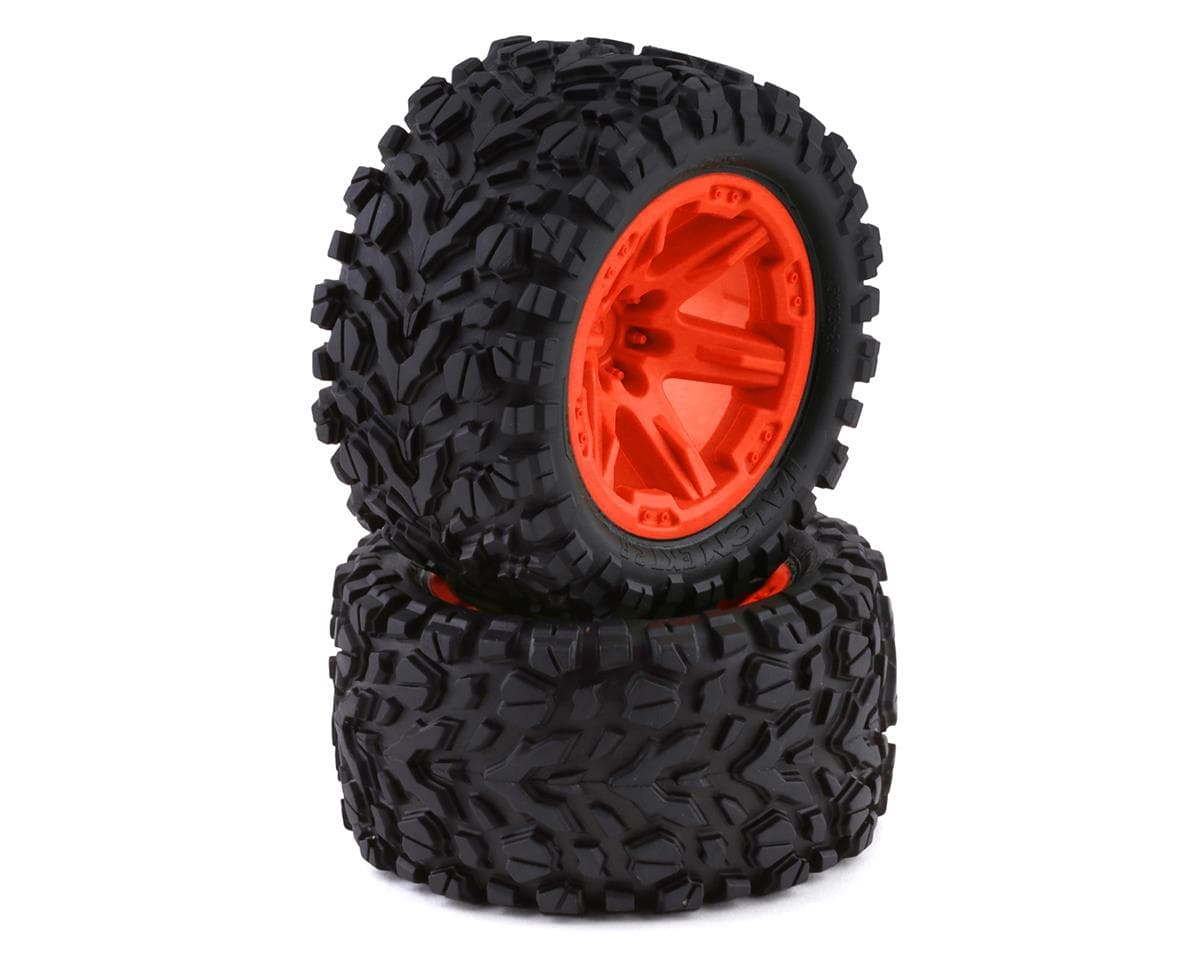 Traxxas Talon EXT TSM 2.8" Pre-Mounted Tires w/RXT Wheels (2) (Orange)