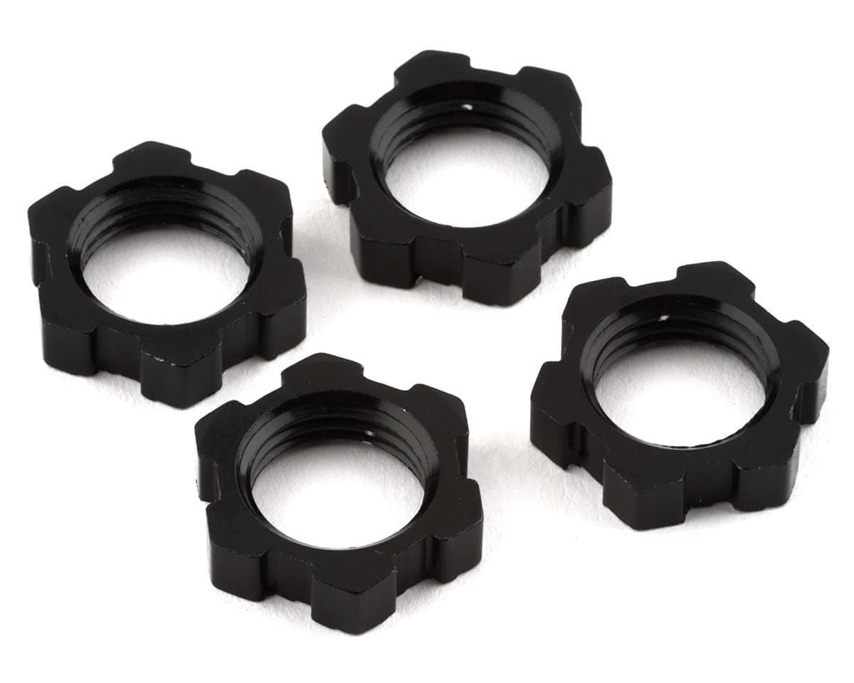 Traxxas Sledge/X-Maxx/E-Revo VXL 17mm Splined Wheel Nut (Black) (4)