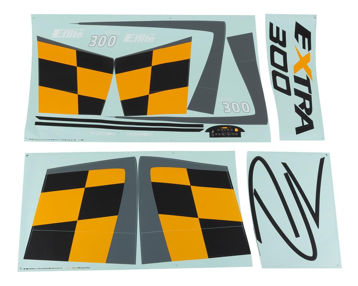 E-flite Extra 300 1.3m Decal Sheet