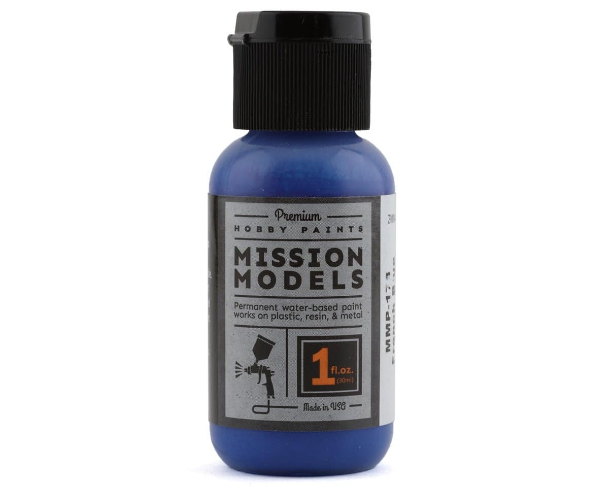 Mission Models French Blue Acrylic Hobby Paint (Cobalt Blue) (1oz)