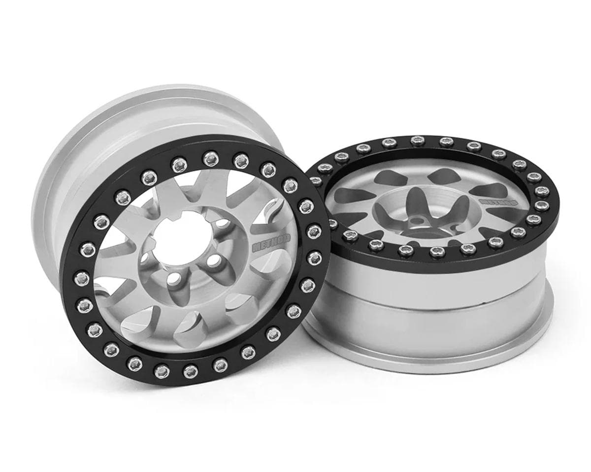 Vanquish Products 1.9" Method 101 V2 CNC Aluminum Crawler Beadlock Wheels (Clear) (2)