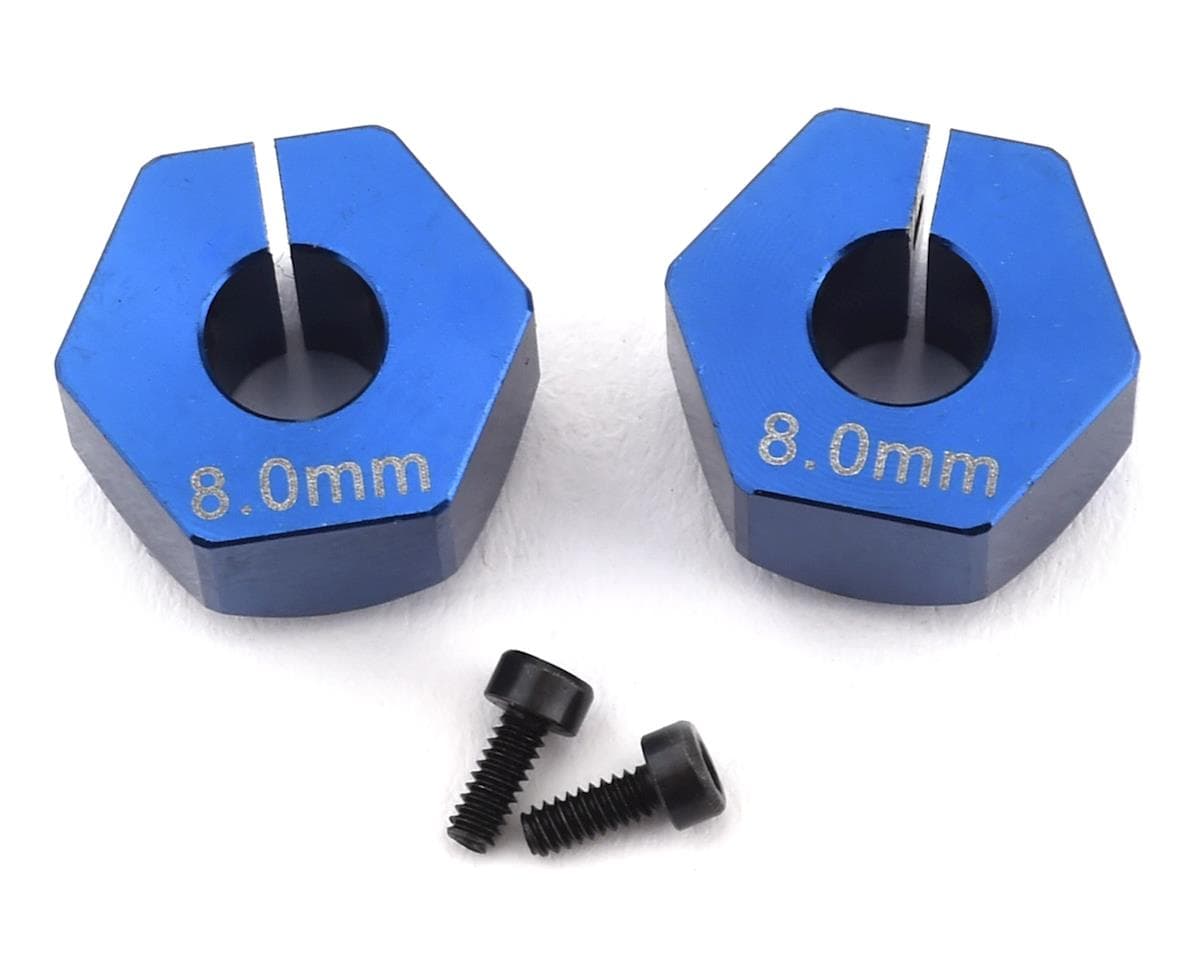 Custom Works 12mm Outlaw 4 Clamping Hex (2) (+8mm Offset) (5mm Axle)