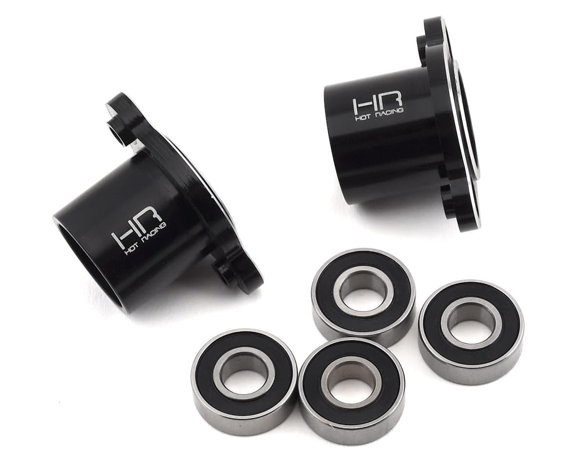 Hot Racing Losi Super Baja Rey/Rock Rey Aluminum Rear Axle HD Bearing Lock Out (Black)