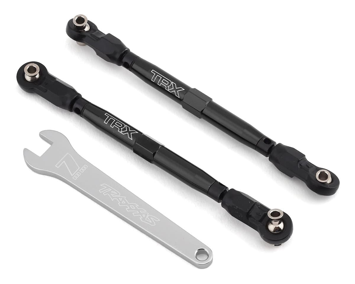 Traxxas Unlimited Desert Racer Aluminum Front Toe Links (Black Chrome) (2)