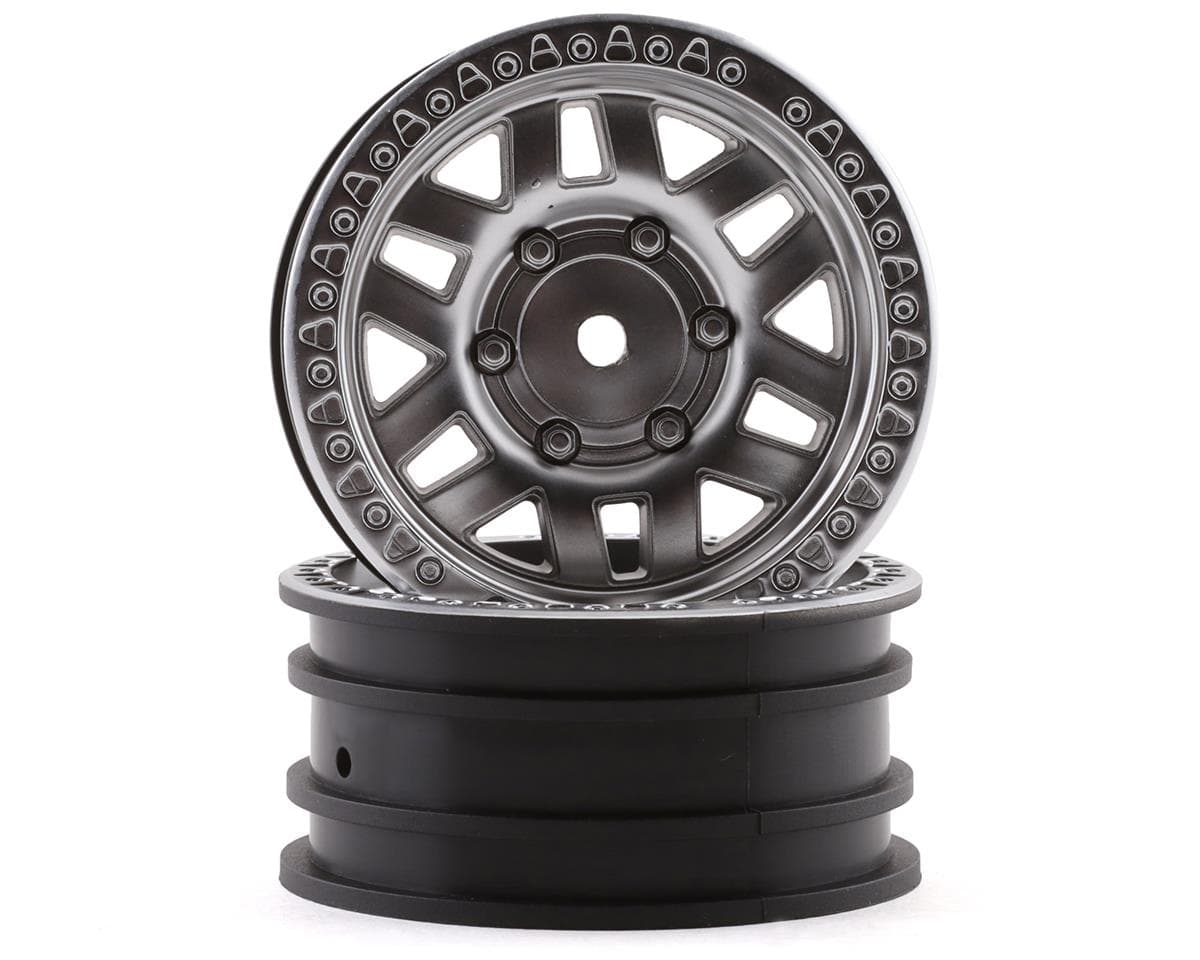 Axial 1/10 KMC Machete 1.9" Wheels w/12mm Hex (Satin Silver) (2)