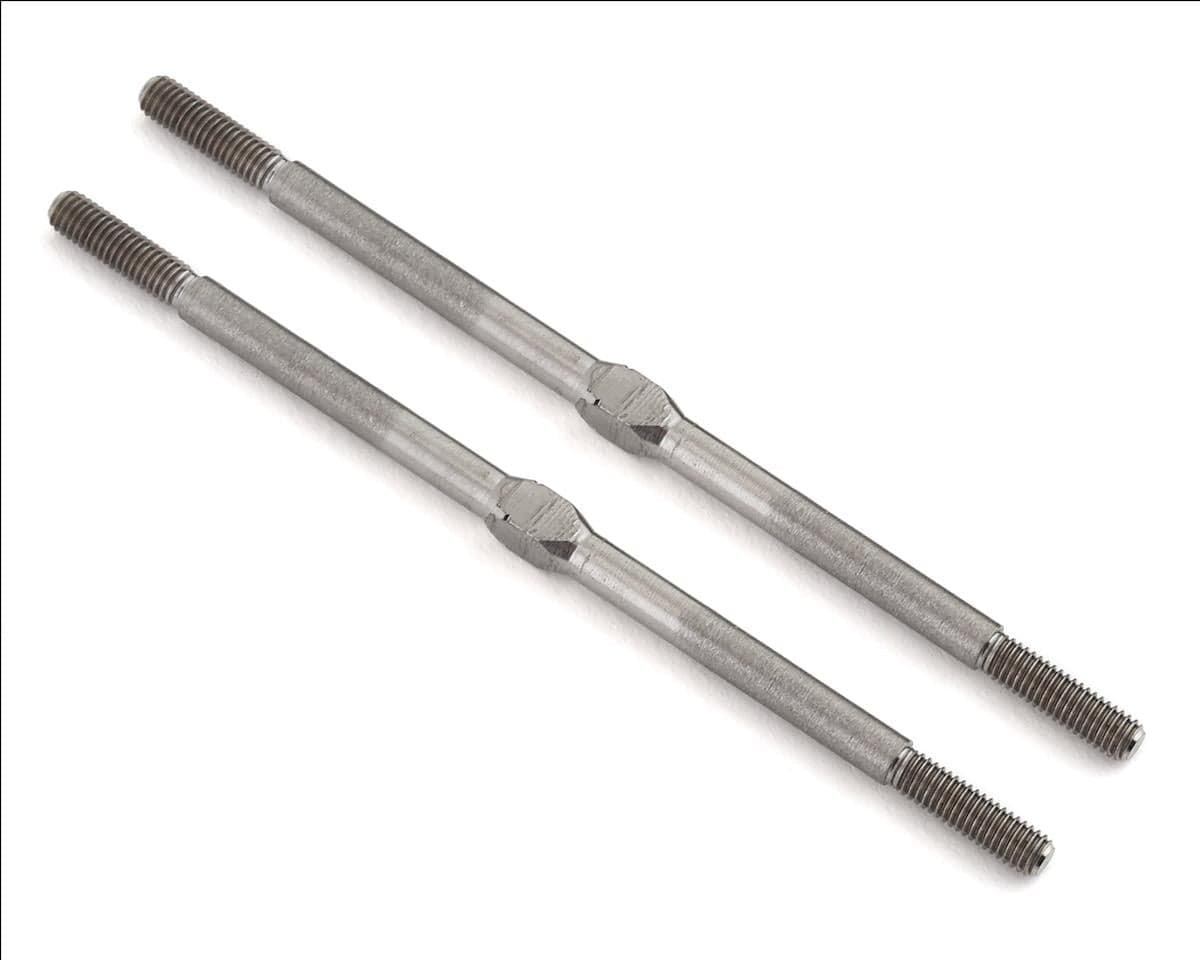 Schumacher Cougar Laydown 76mm Titanium Turnbuckle (Silver) (2)