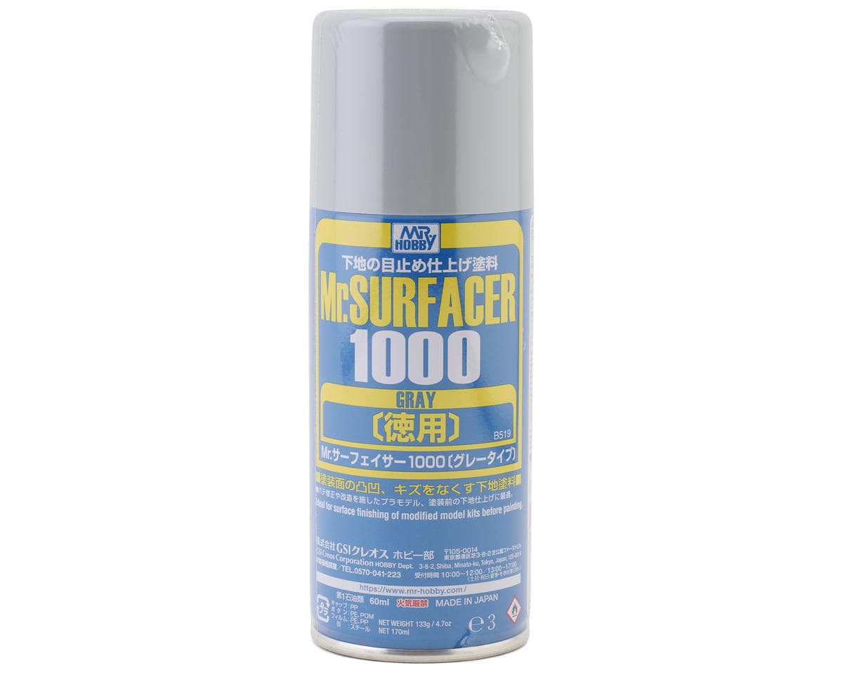 GSI Creos Mr. Hobby Mr. Hobby Mr.Surfacer 1000 Spray (Gray) (170ml)