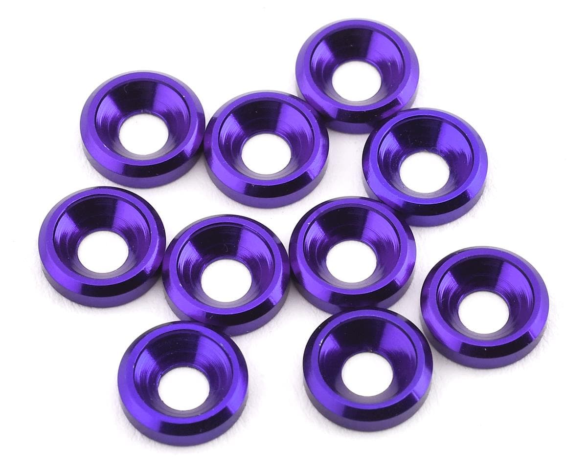 175RC Aluminum Flat Head High Load Spacer (Purple) (10)
