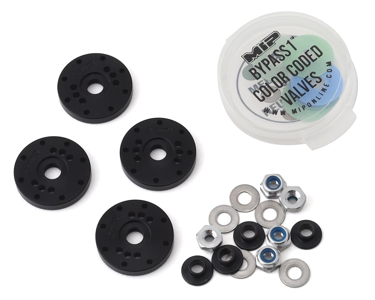 MIP Kyosho MP9/MP10 16mm 8 Hole Bypass1 Shock Piston Set (4)