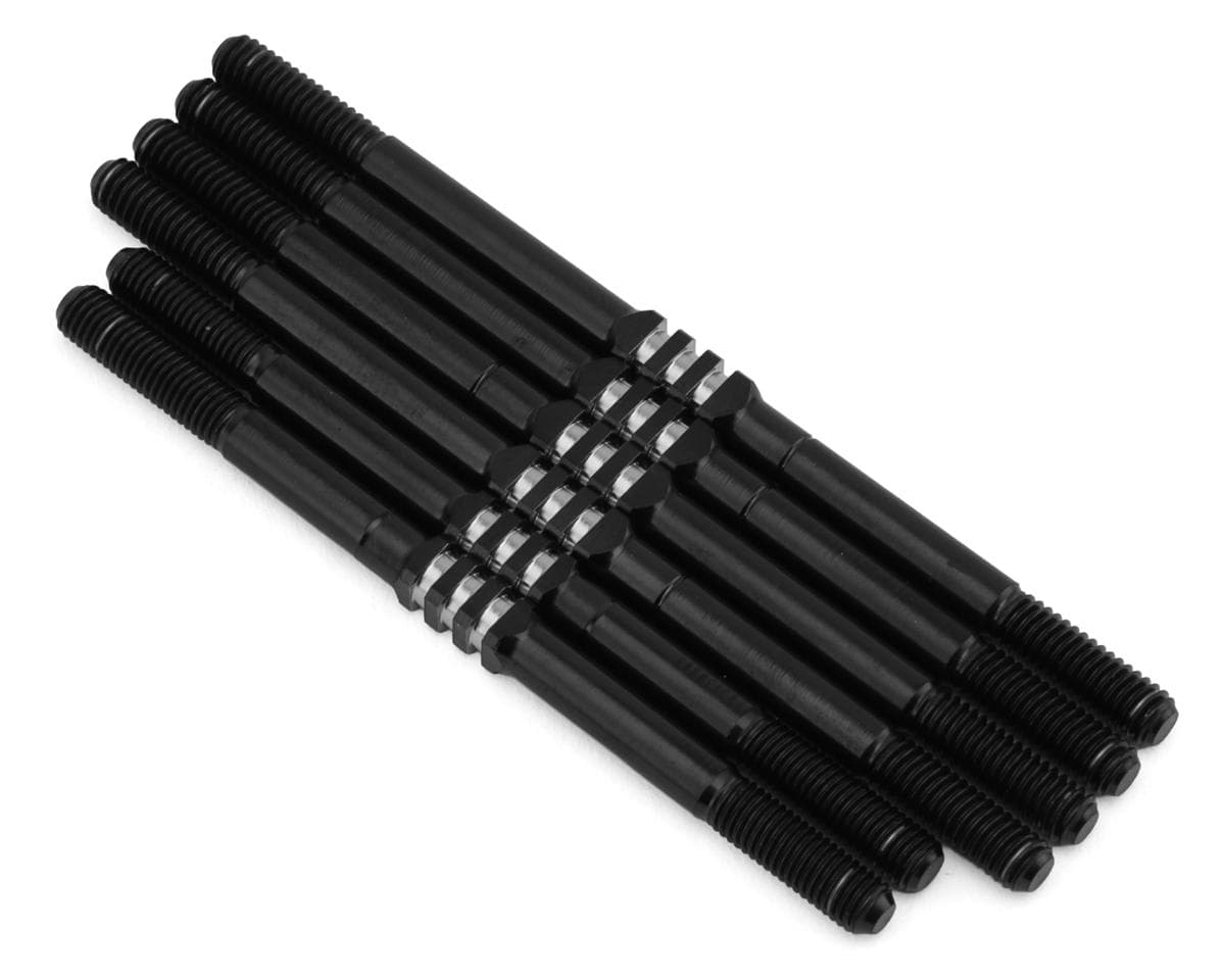 JConcepts RC10T7/SC7 3.5mm Titanium Turnbuckle Set (Black) (6)