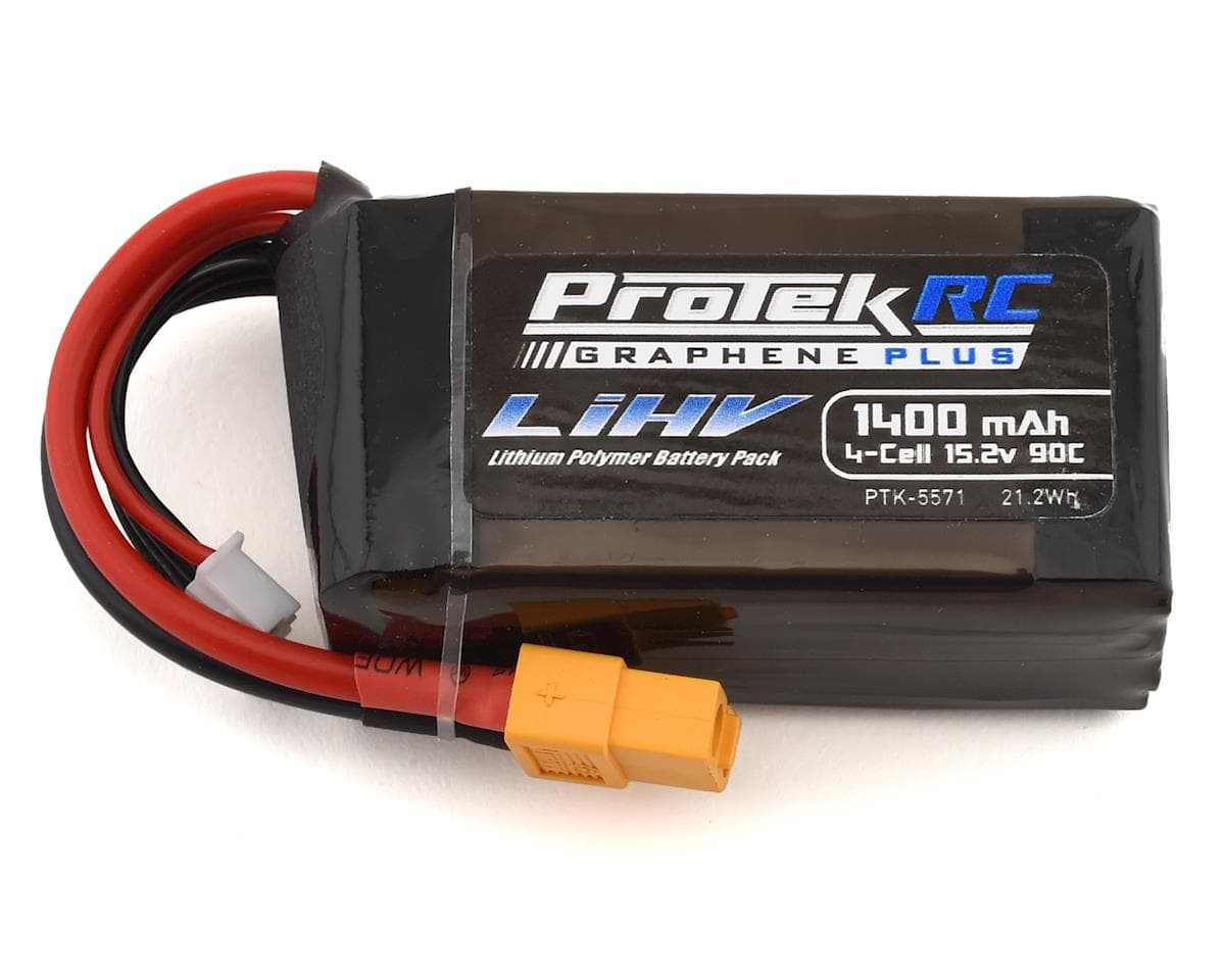 ProTek RC 4S 90C Si-Graphene + HV LiPo Battery (15.2V/1400mAh) w/XT60 Connector