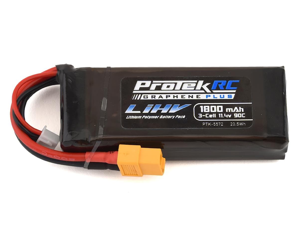 ProTek RC 3S 90C Si-Graphene + HV LiPo Battery (11.4V/1800mAh) w/XT60 Connector