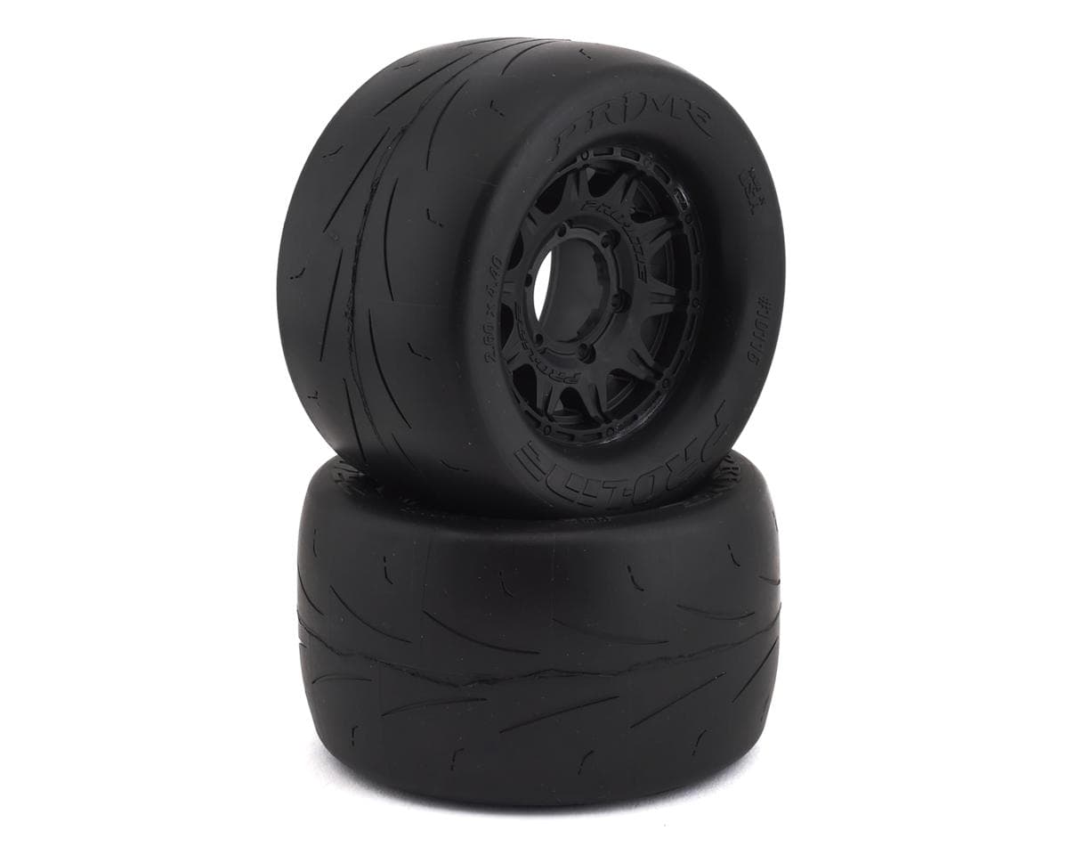 Pro-Line Prime 2.8" Pre-Mounted w/Raid Rear Wheels (2) (Black) (M2) w/Removable 12mm Hex