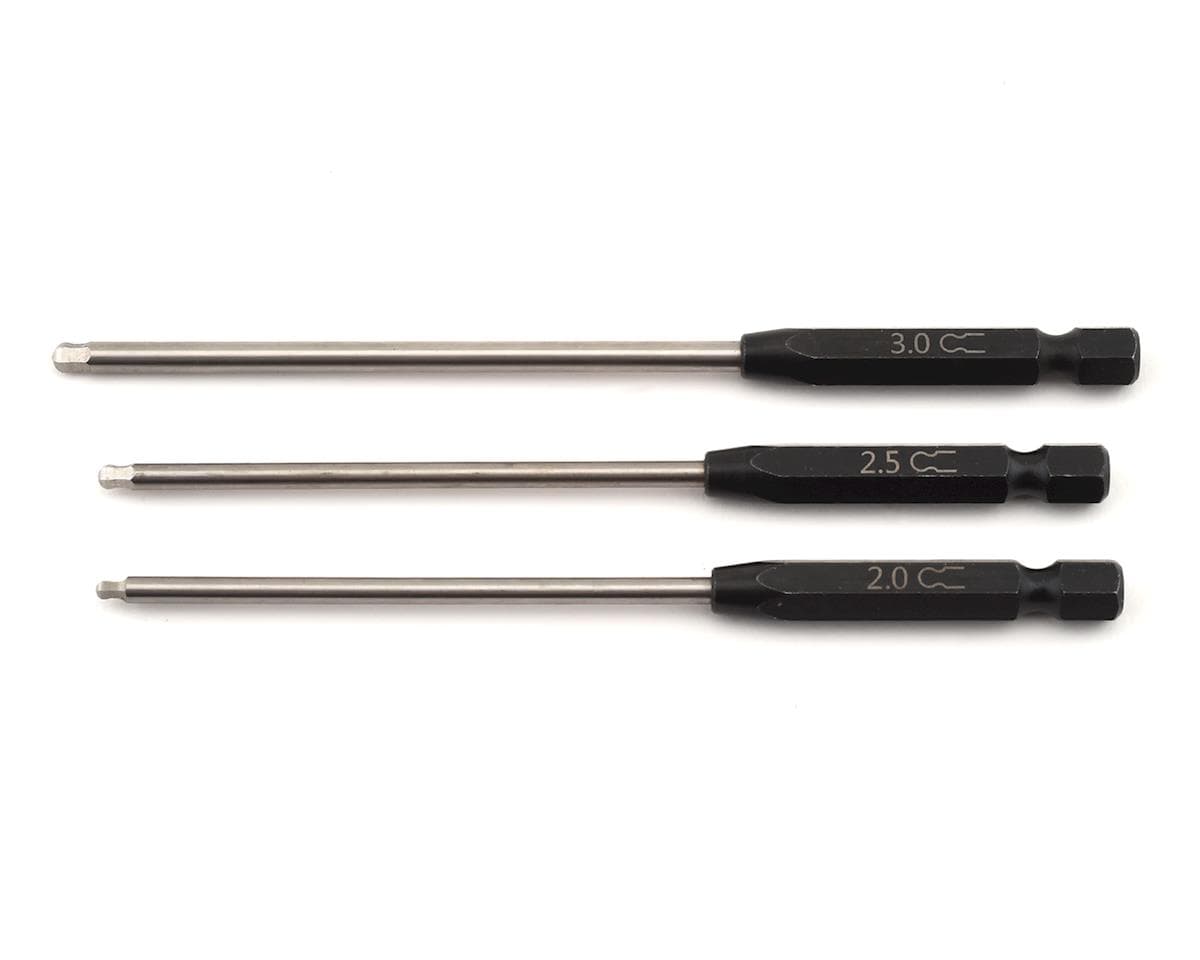 Traxxas Speed Bit Ball-End 1/4" Drive Hex Driver Set (3) (2.0mm, 2.5mm, 3.0mm)