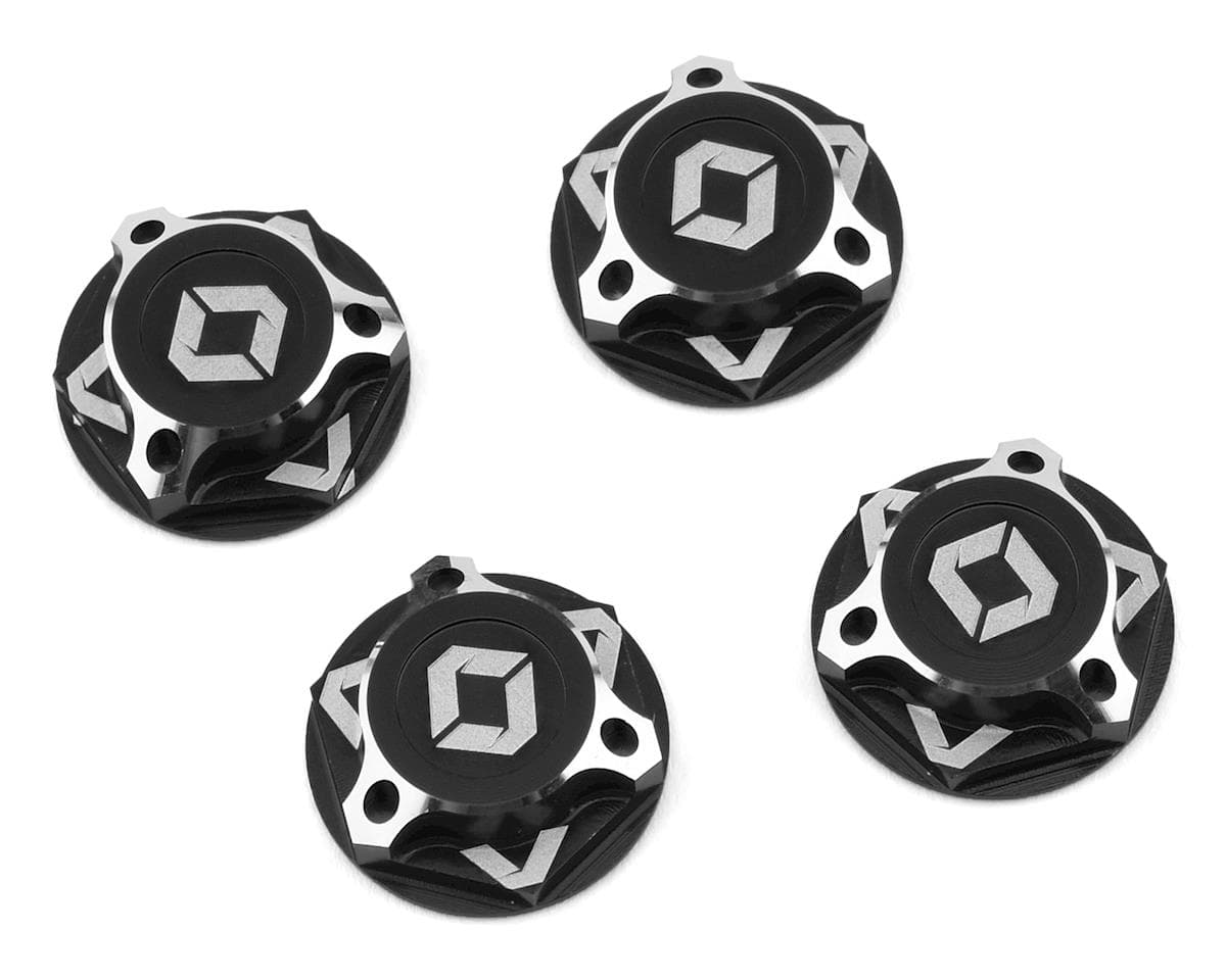 Avid RC Triad 17mm Fine Thread Capped Wheel Nuts (Black) (4)