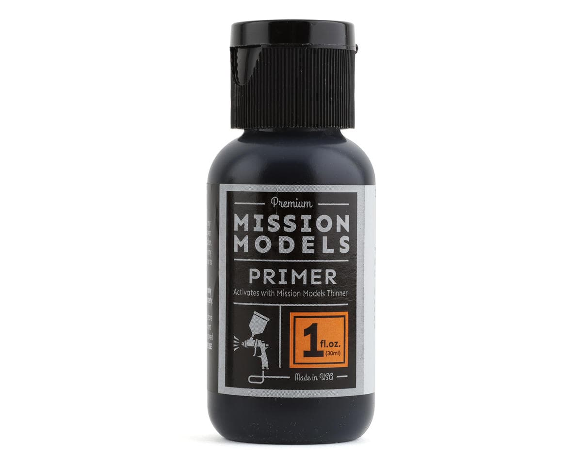 Mission Models Black Primer Acrylic Model Paint (1oz)