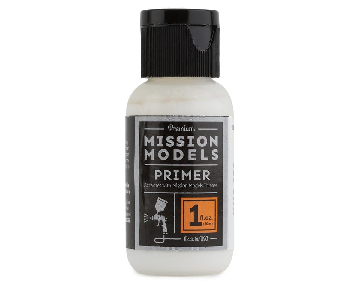 Mission Models White Primer Acrylic Model Paint (1oz)