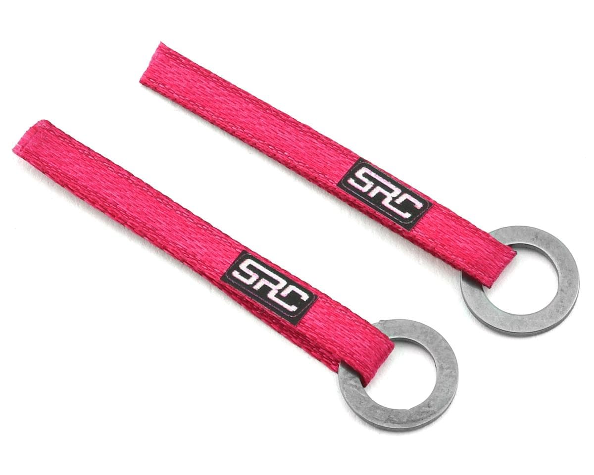 Sideways RC Scale Drift Nylon Tow Sling w/Ring Hook (Pink) (2)