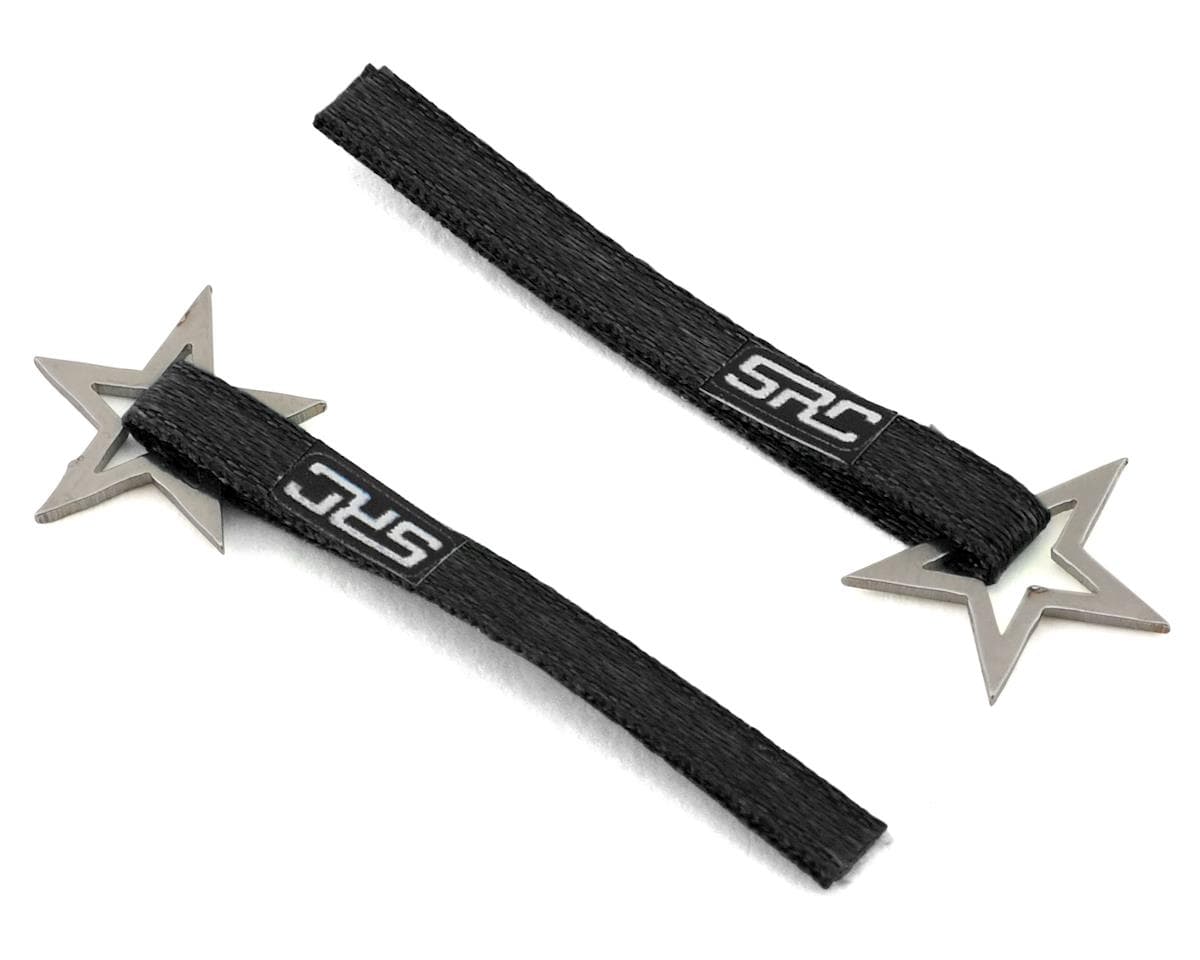 Sideways RC Scale Drift Nylon Tow Strap w/Star Hook (Black) (2)