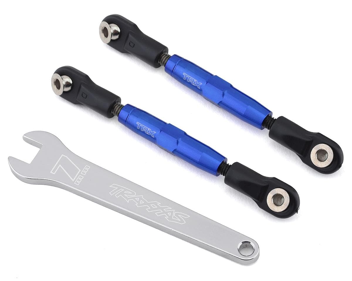 Traxxas Aluminum 39mm Camber Link Turnbuckle (Blue) (2)