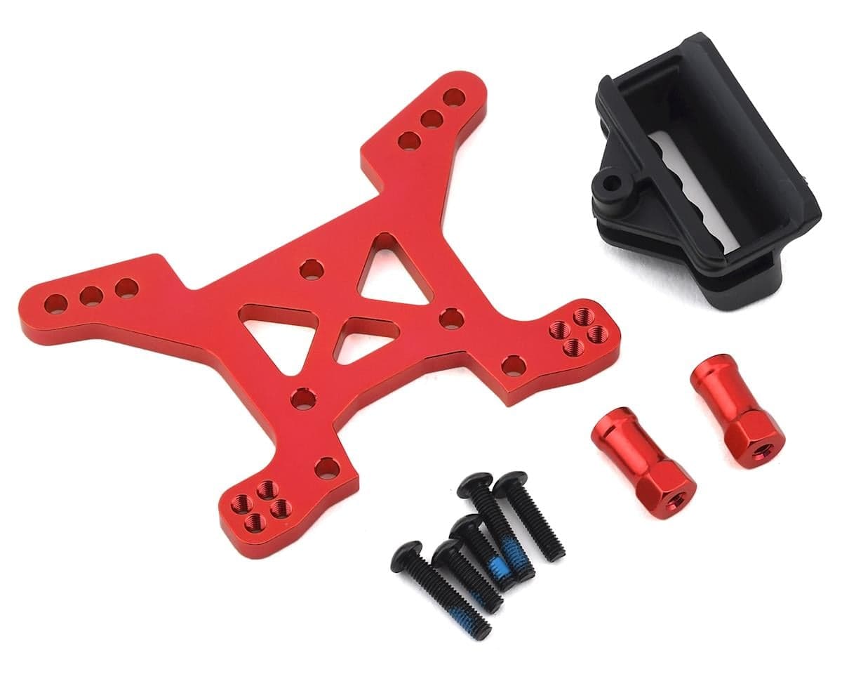 Traxxas Rustler 4X4 Aluminum Front Shock Tower (Red)