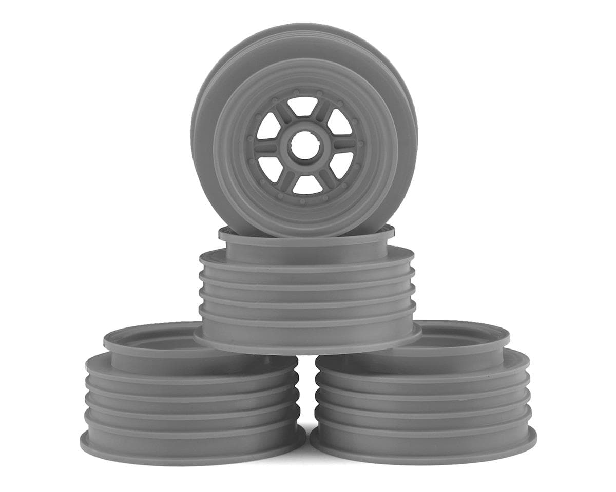 DE Racing Gambler 3/8" Bearing Front Wheels (Custom Works/GFRP) (Silver)