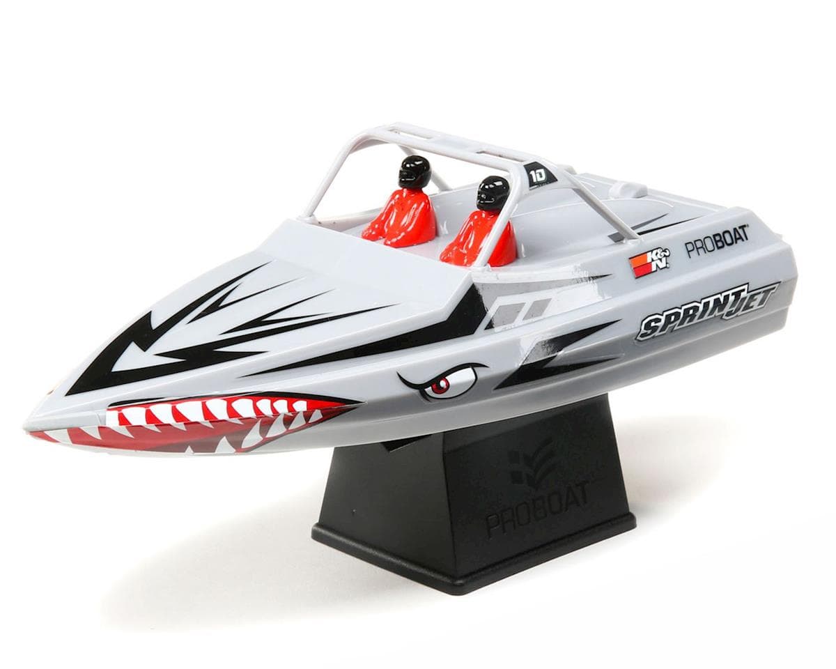 Pro Boat Sprintjet 9 Inch Self-Righting RTR Electric Jet Boat (Silver) w/2.4GHz Radio, Battery & Charger