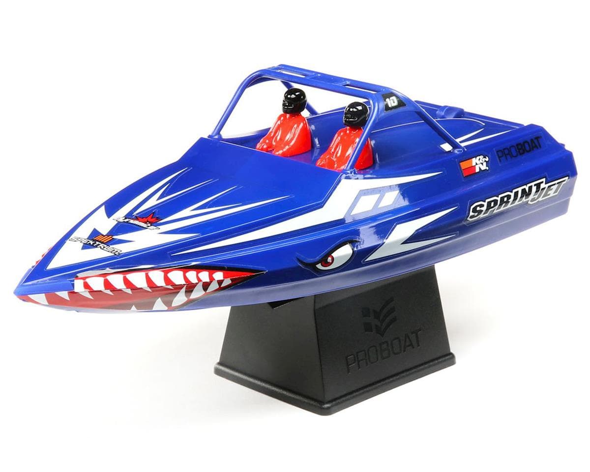 Pro Boat Sprintjet 9 Inch Self-Righting RTR Electric Jet Boat (Blue) w/2.4GHz Radio, Battery & Charger