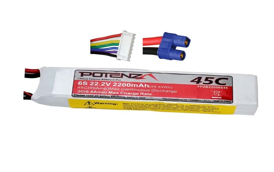 Potenza 6s 2200mah 45c Lipo