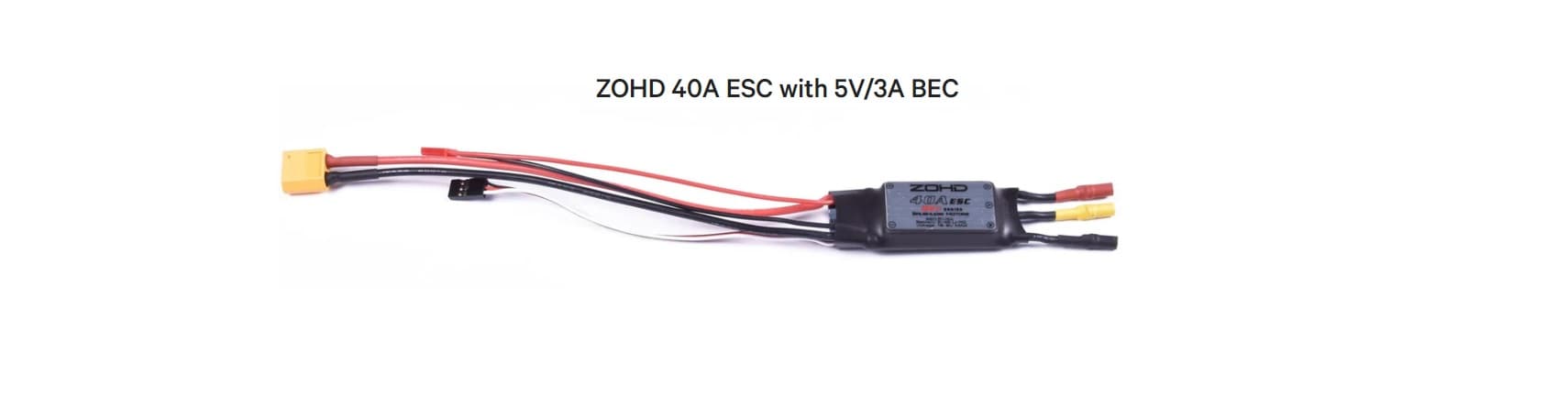 ZOHD Alpha Strike 40A ESC w/ 5V 3A BEC