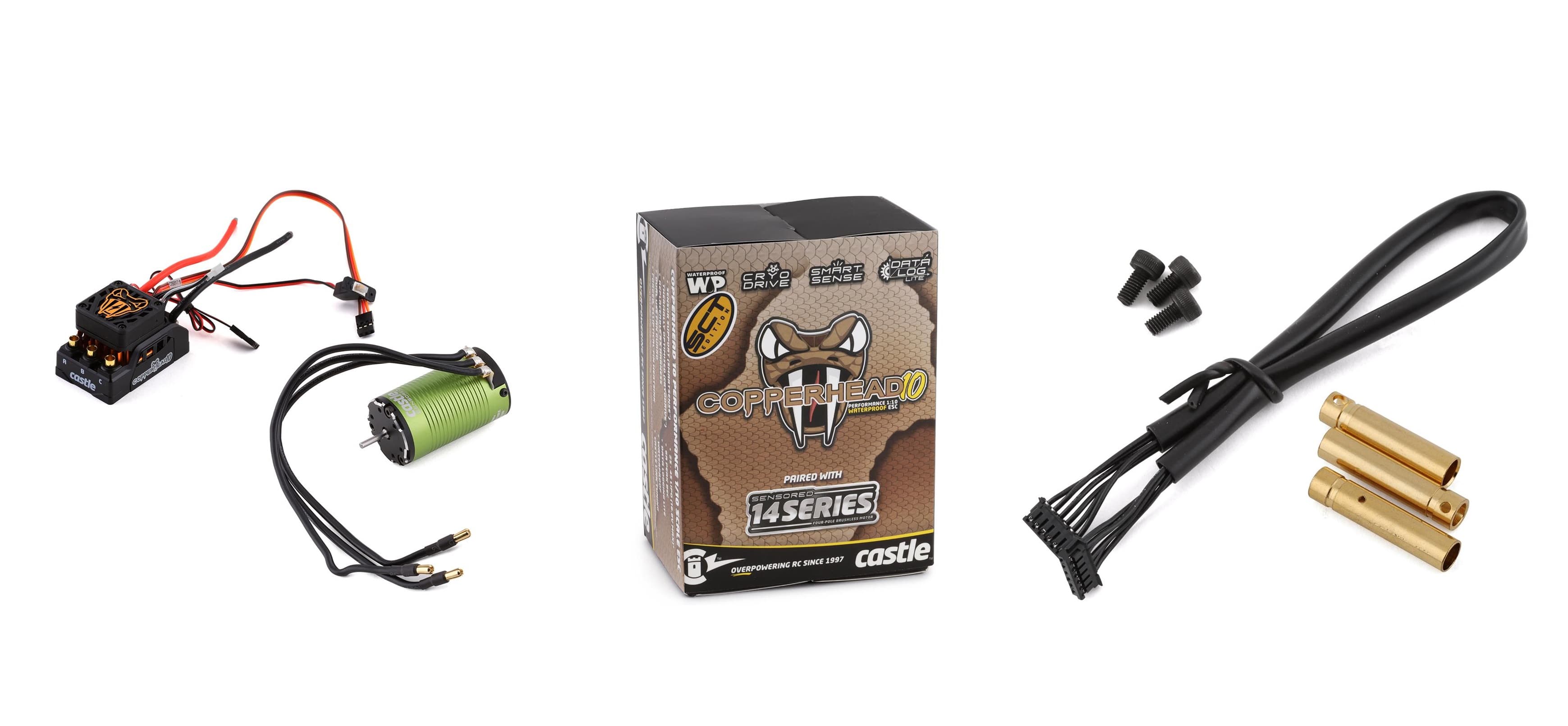 Castle Creations Copperhead 10 1/10 Sensored Combo w/1412 (3200Kv) (5mm Shaft)